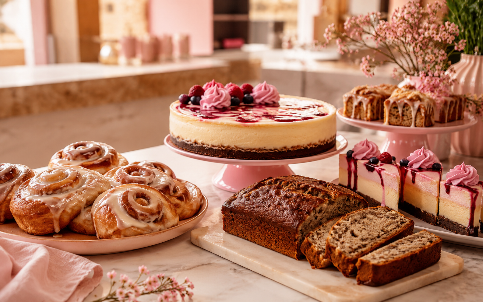An assortment of Sugar Puff Lane pastries